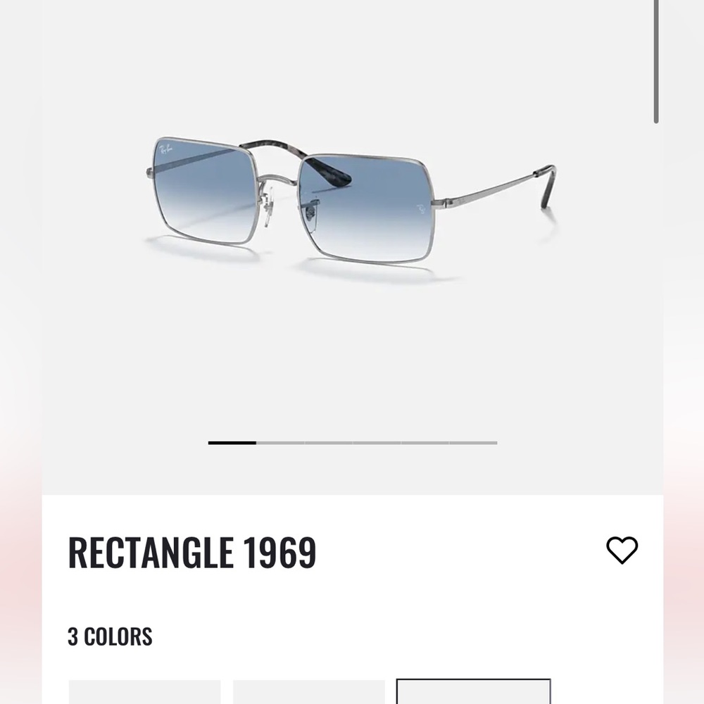Rayban rectangle glasses worn for one summer